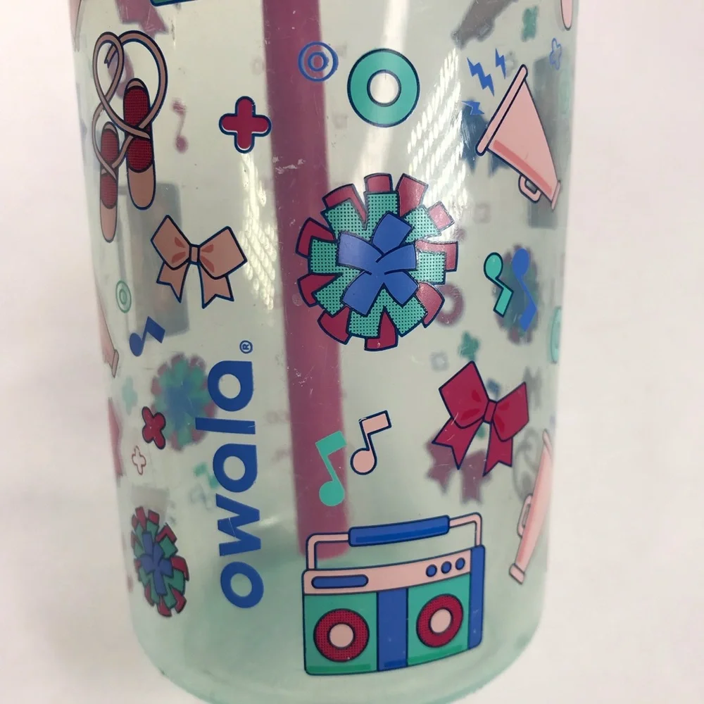 Owala 16 oz Kids FreeSip Water Bottle Pink Graphics - Picture 6 of 13